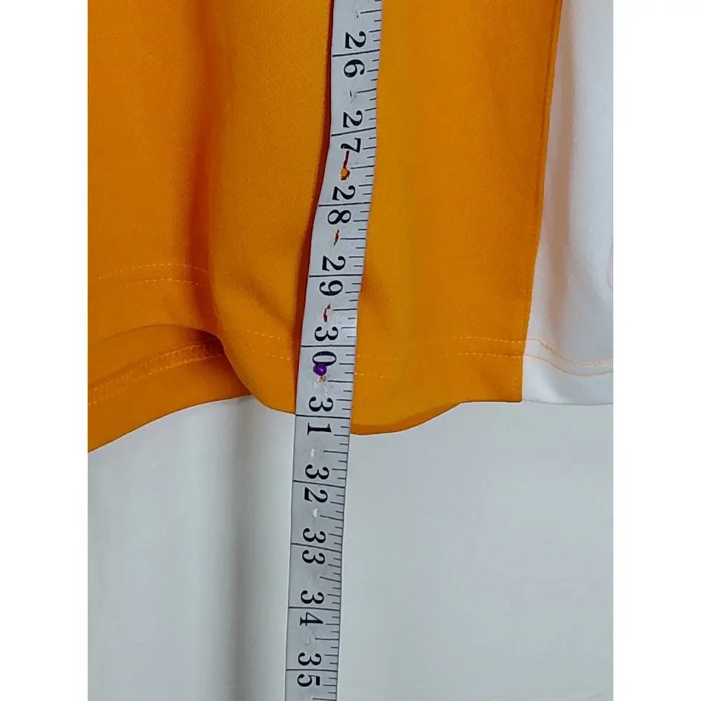 Adidas Scorch Orange Knit Mock Neck Collared Half Zip Jacket Men Size XL